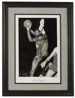Bill Russell Signed George Kalinsky MSG Photo 124/150